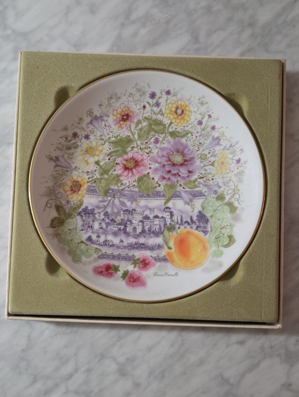 Davis Carroll "Zinnias in a Sugar Bowl"